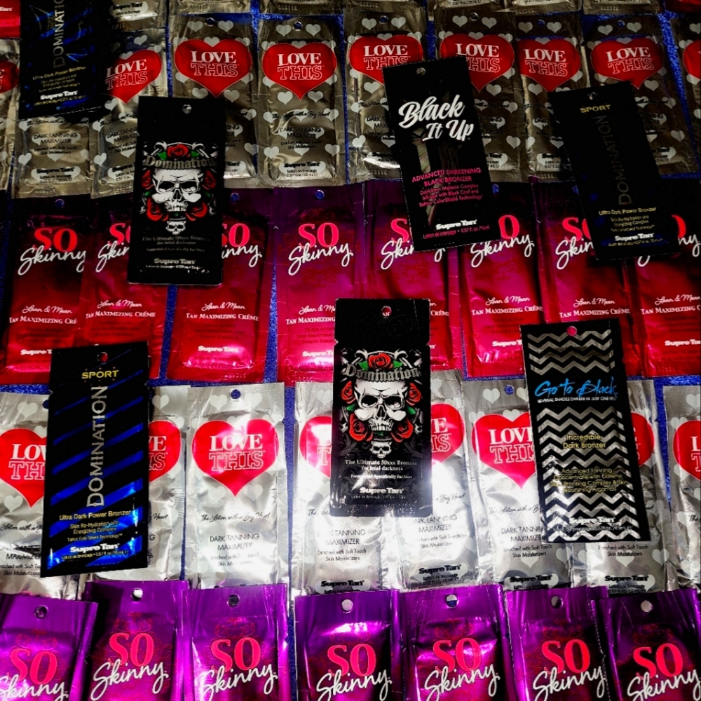 50 packets Indoor Tanning Lotion Indoor Salon Bronzers, Maximizers